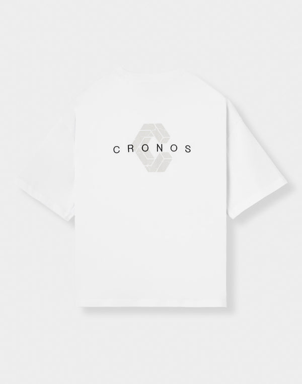 CRONOS SIGNATURE ACCENT S/S TEE【WHITE】