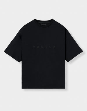 CRONOS SIGNATURE ACCENT S/S TEE【BLACK】