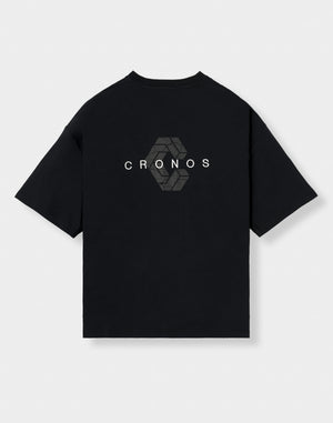 CRONOS SIGNATURE ACCENT S/S TEE【BLACK】
