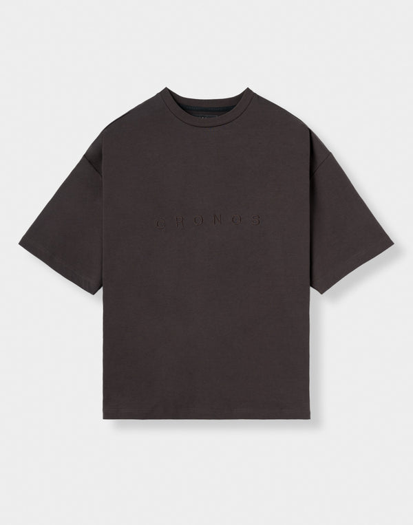 CRONOS SIGNATURE ACCENT S/S TEE【BROWN】