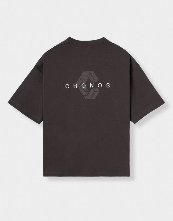 CRONOS SIGNATURE ACCENT S/S TEE【BROWN】