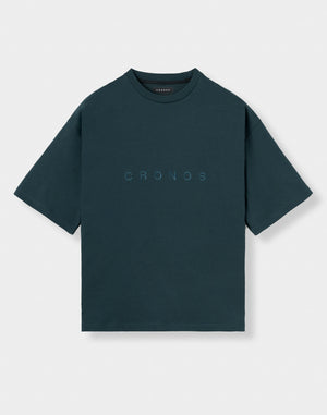 CRONOS SIGNATURE ACCENT S/S TEE【D.GREEN】