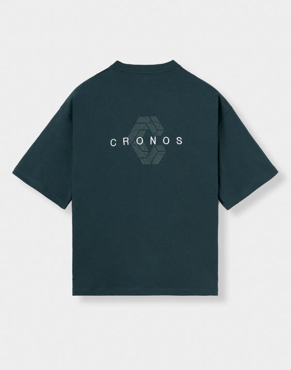 CRONOS SIGNATURE ACCENT S/S TEE【D.GREEN】