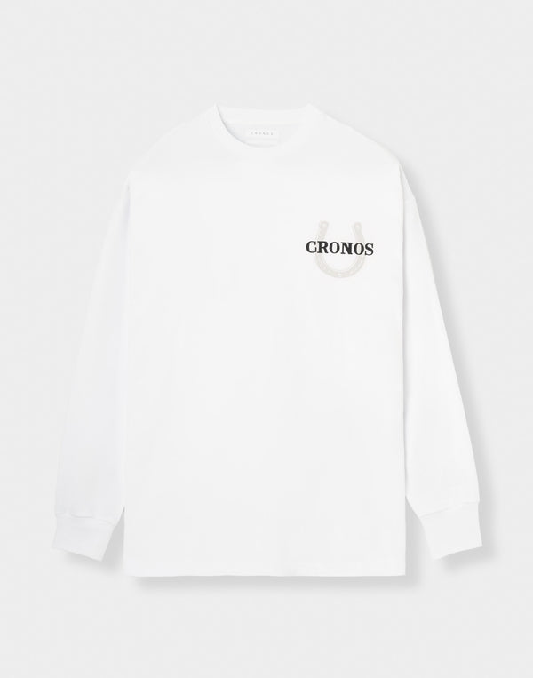 CRONOS HORSE SPIRIT L/S TEE【WHITE】