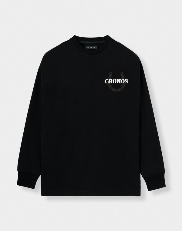 CRONOS HORSE SPIRIT L/S TEE【BLACK】