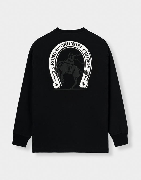 CRONOS HORSE SPIRIT L/S TEE【BLACK】