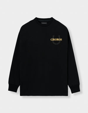 CRONOS HORSE SPIRIT L/S TEE【BLACK×GOLD】
