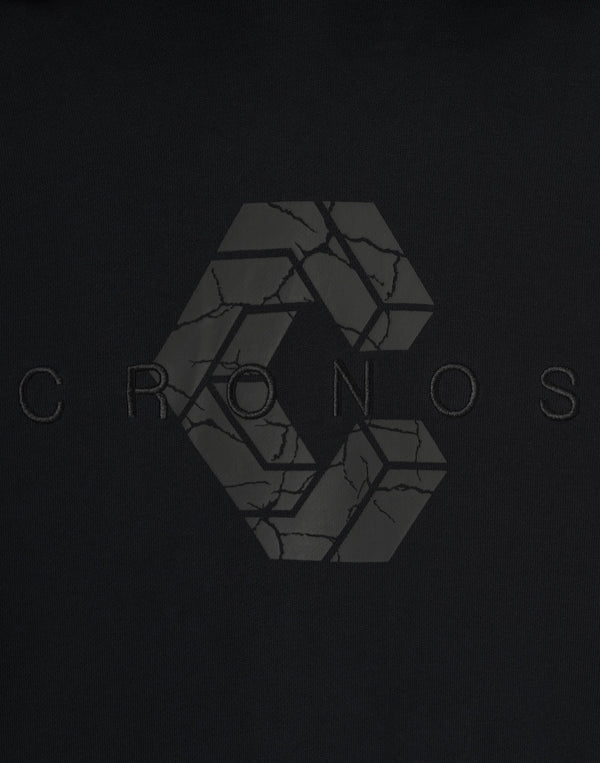CRONOS COTTON DEPTH HOODIE【BLACK】