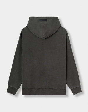 CRONOS COTTON DEPTH HOODIE【V BLACK】