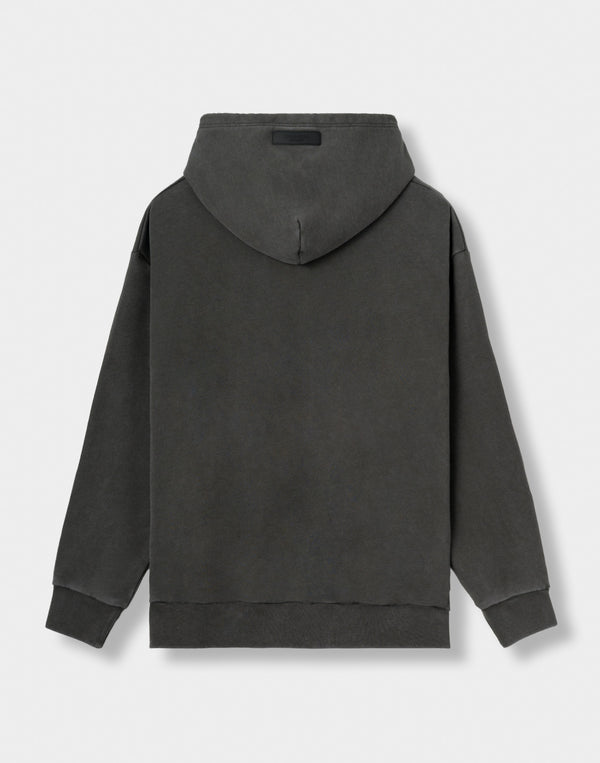 CRONOS COTTON DEPTH HOODIE【V BLACK】