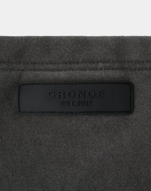 CRONOS COTTON DEPTH HOODIE【V BLACK】