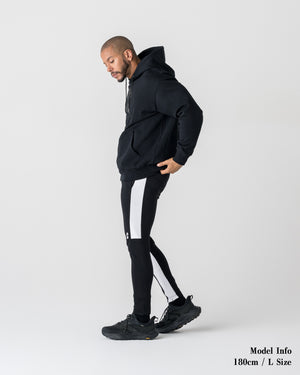 CRONOS COTTON DEPTH HOODIE【BLACK】