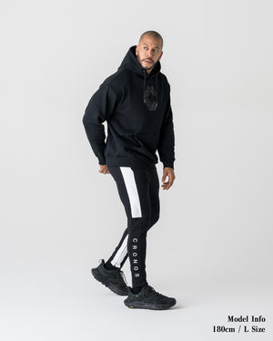 CRONOS COTTON DEPTH HOODIE【BLACK】