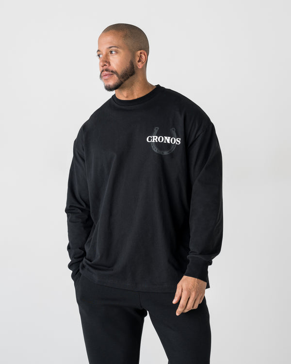 CRONOS HORSE SPIRIT L/S TEE【BLACK】