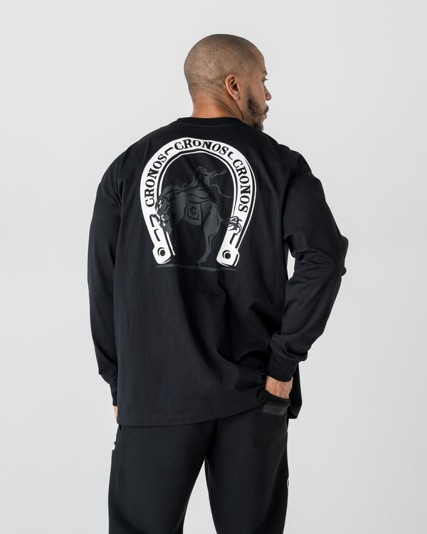 CRONOS HORSE SPIRIT L/S TEE【BLACK】