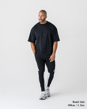 CRONOS SIGNATURE ACCENT S/S TEE【BLACK】