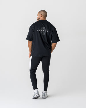 CRONOS SIGNATURE ACCENT S/S TEE【BLACK】