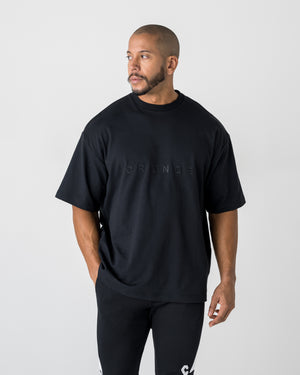 CRONOS SIGNATURE ACCENT S/S TEE【BLACK】