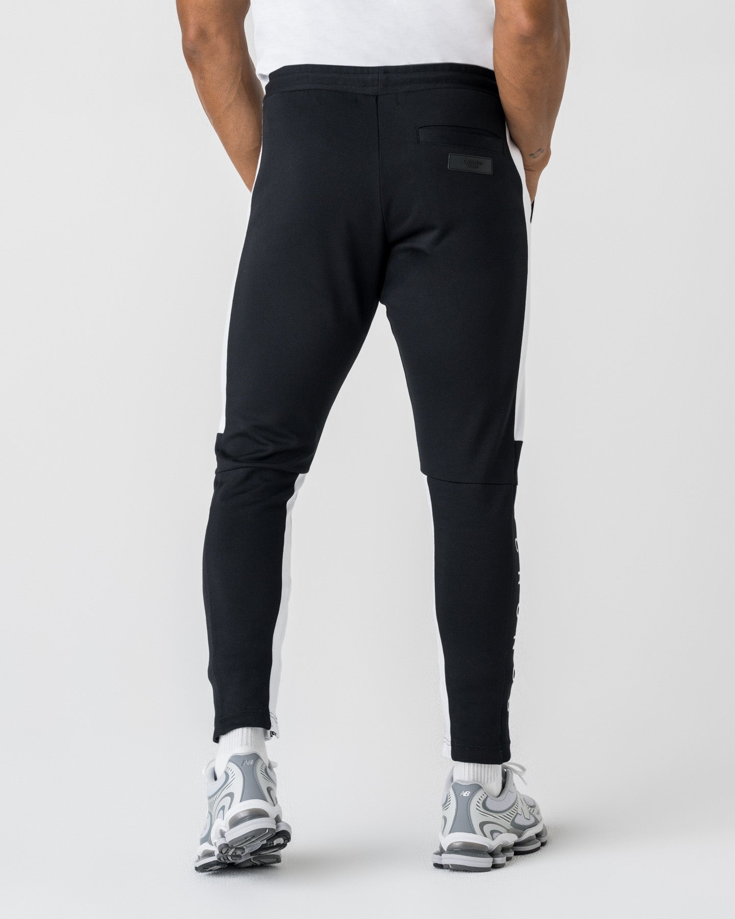 CRONOS パンツ 黒 白ライン 日本製 クロノス ラインパンツM ブラック