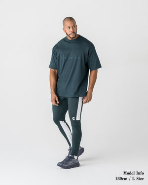 CRONOS SIGNATURE ACCENT S/S TEE【D.GREEN】