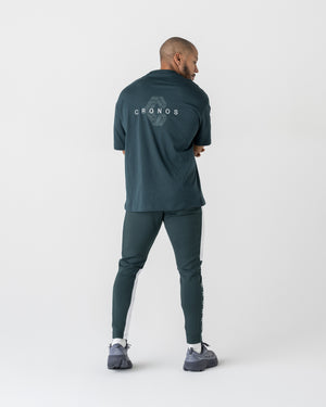 CRONOS SIGNATURE ACCENT S/S TEE【D.GREEN】