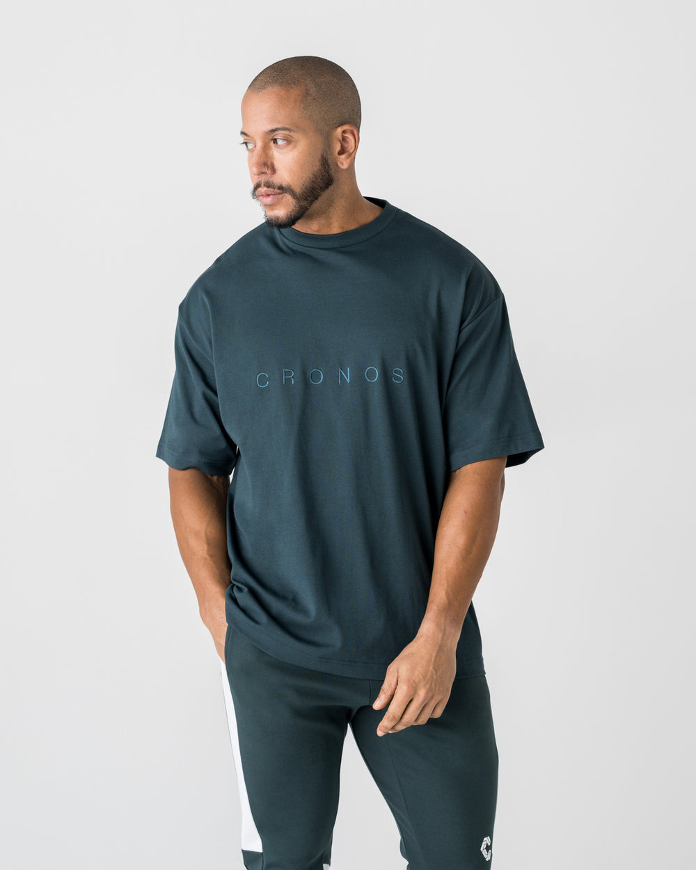 CRONOS SIGNATURE ACCENT S/S TEE【D.GREEN】