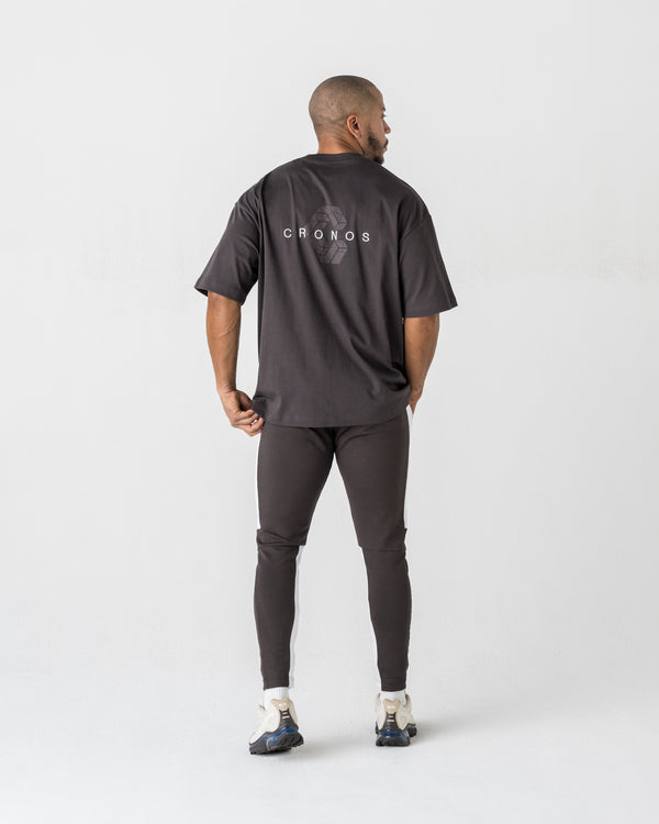 CRONOS SIGNATURE ACCENT S/S TEE【BROWN】