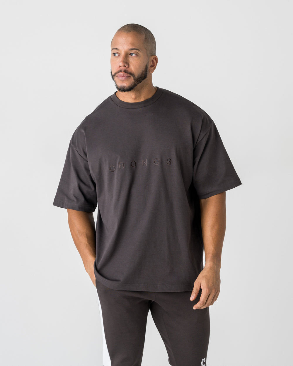 CRONOS SIGNATURE ACCENT S/S TEE【BROWN】