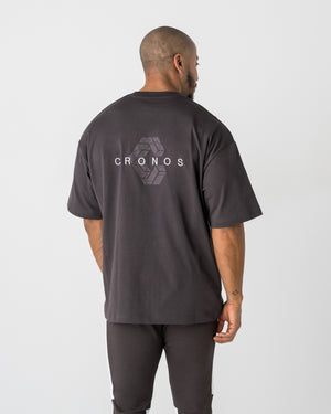 CRONOS SIGNATURE ACCENT S/S TEE【BROWN】