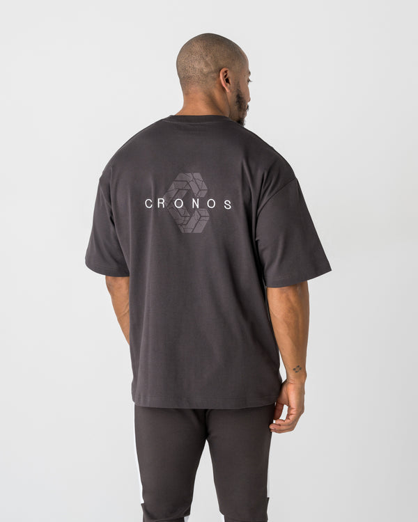 CRONOS SIGNATURE ACCENT S/S TEE【BROWN】