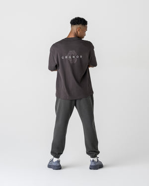 CRONOS SIGNATURE ACCENT S/S TEE【BROWN】