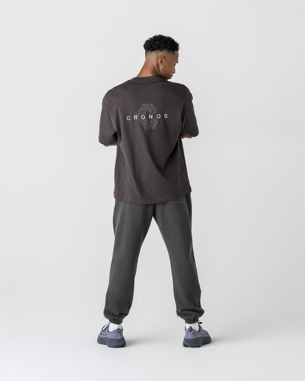 CRONOS SIGNATURE ACCENT S/S TEE【BROWN】