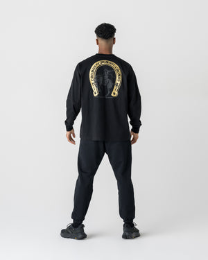 CRONOS HORSE SPIRIT L/S TEE【BLACK×GOLD】