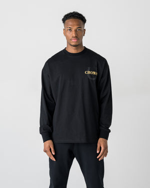 CRONOS HORSE SPIRIT L/S TEE【BLACK×GOLD】