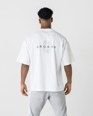 CRONOS SIGNATURE ACCENT S/S TEE【WHITE】