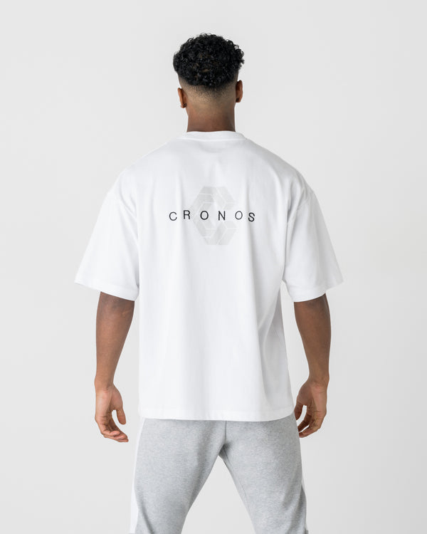 CRONOS SIGNATURE ACCENT S/S TEE【WHITE】