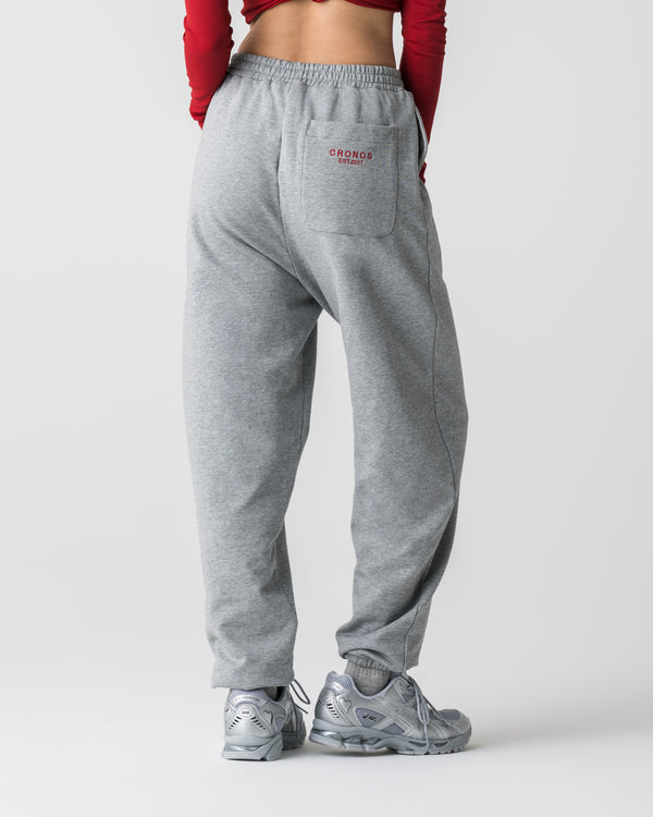 CRONOS WOMEN Smooth Relax Pants【GRAY】