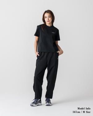 CRONOS WOMEN Smooth Relax Pants【BLACK】