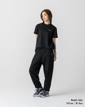 CRONOS WOMEN Smooth Relax Pants【BLACK】