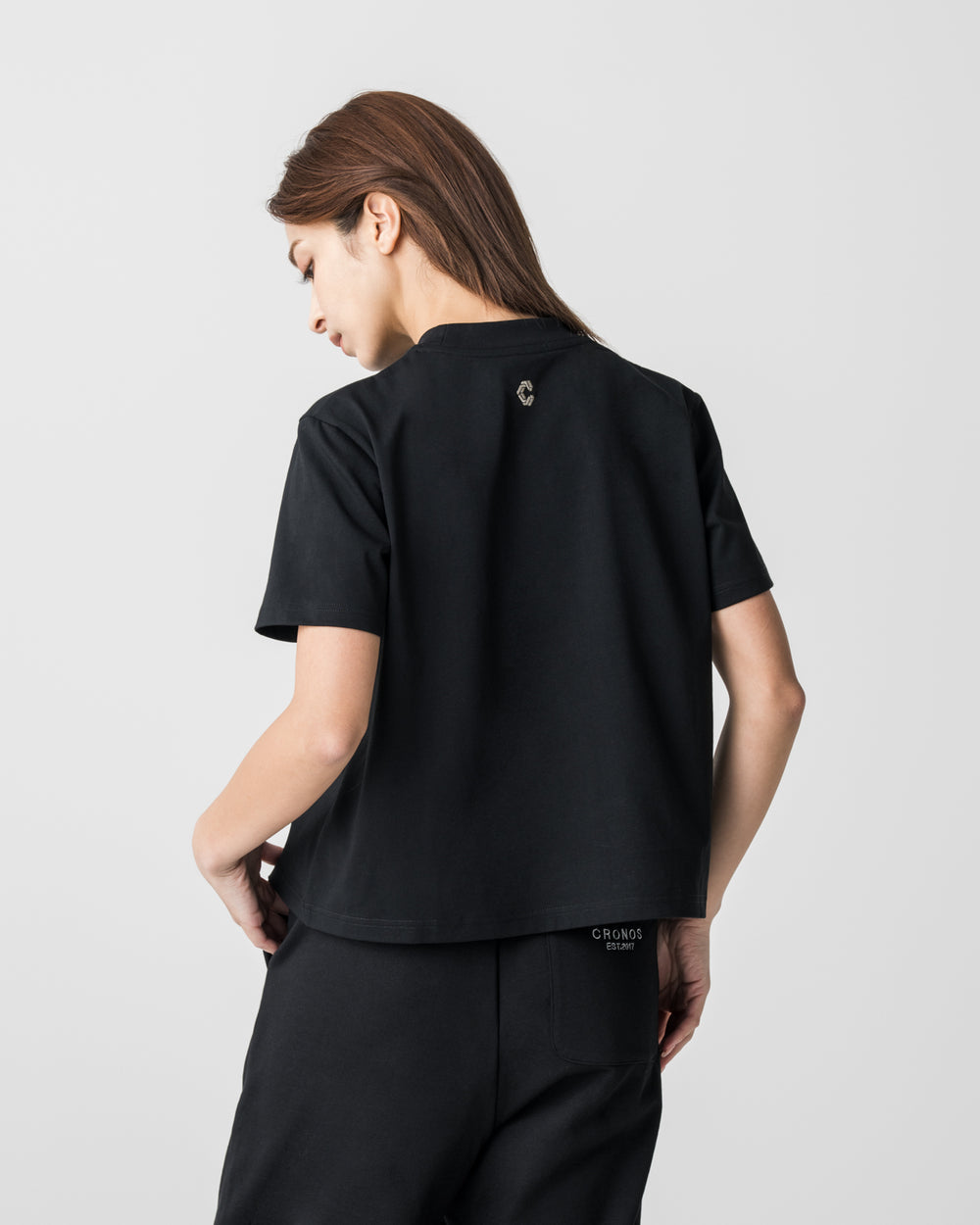 CRONOS WOMEN Light Ease T-SHIRT [BLACK]