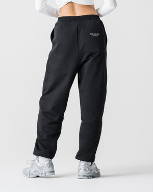 CRONOS WOMEN Smooth Relax Pants【BLACK】