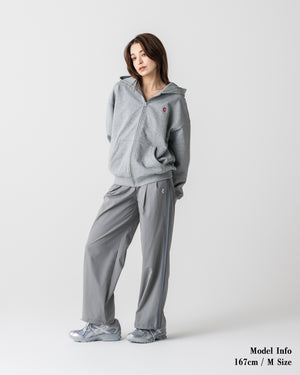 CRONOS WOMEN Smooth Relax Pants【GRAY】