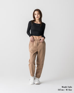 CRONOS WOMEN Airy Tie Active Long Sleeve [BLACK]