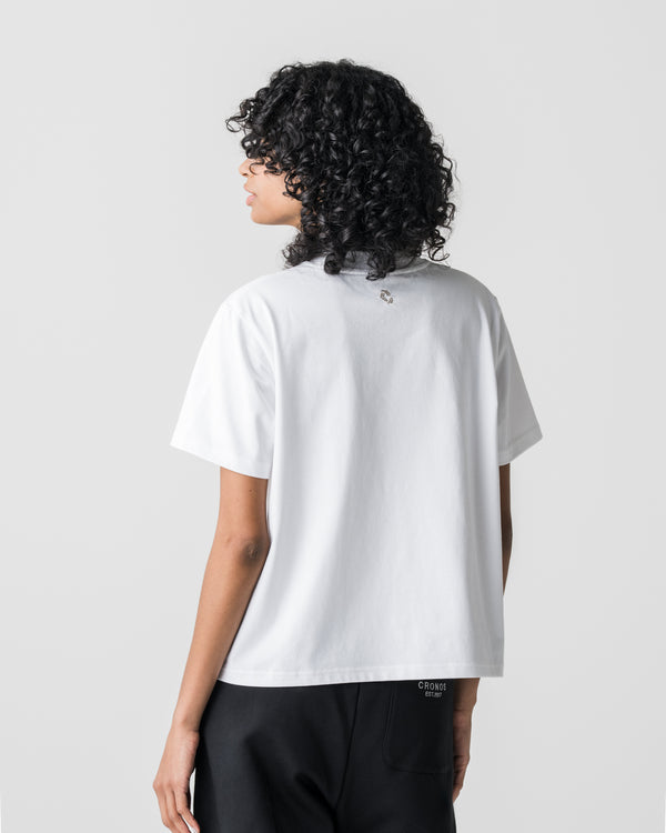 CRONOS WOMEN Light Ease T-SHIRT [WHITE]
