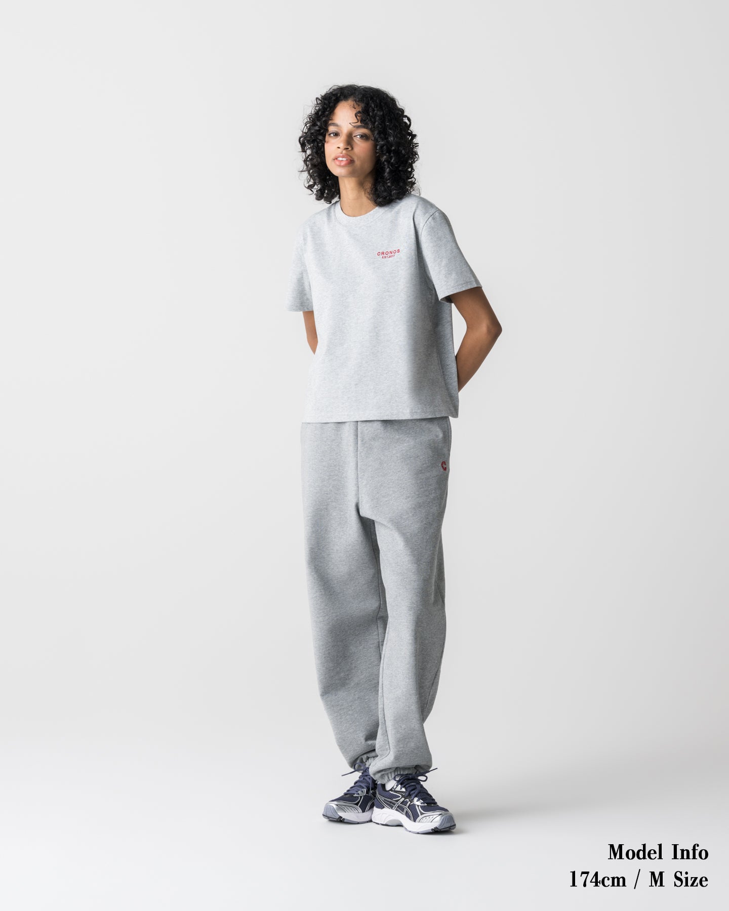 CRONOS WOMEN Smooth Relax Pants【GRAY】