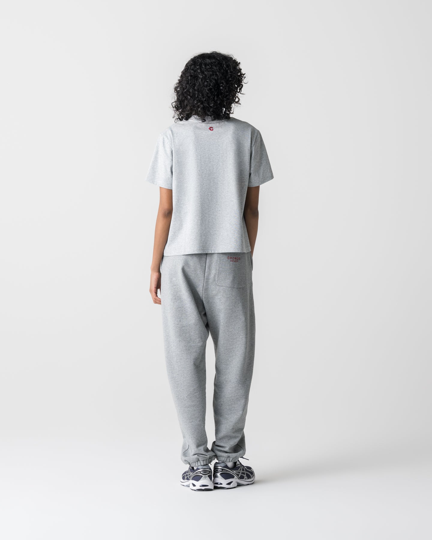 CRONOS WOMEN Smooth Relax Pants [GRAY]