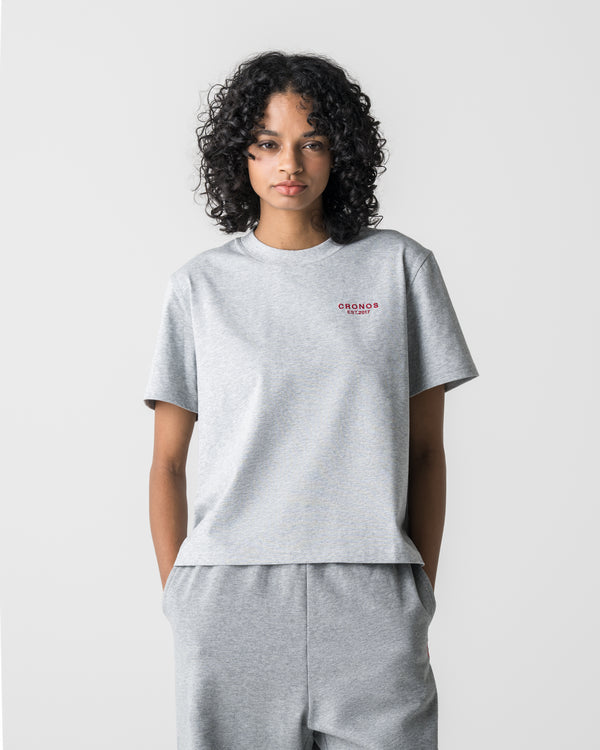 CRONOS WOMEN Light Ease T-SHIRT [GRAY]