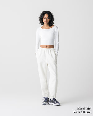 CRONOS WOMEN Airy Tie Active Long Sleeve【WHITE】