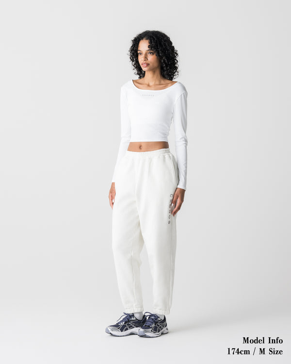 CRONOS WOMEN Airy Tie Active Long Sleeve【WHITE】