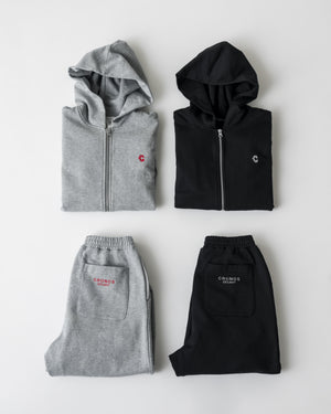 CRONOS WOMEN Smooth Relax Pants【BLACK】